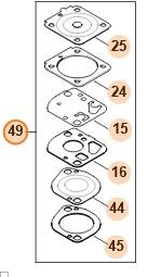 Zestaw podzespołów gaźnika 4180 007 1061