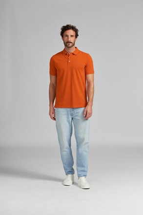 Koszulka polo BASIC w pomarańczowym kolorze