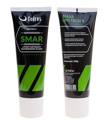 Smar litowy łożyskowy UNI TECH 3 (200g) do prowadnic pilarki / maszyn