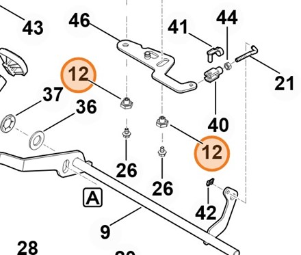 Sworzeń z kołnierzem 6140 764 3600