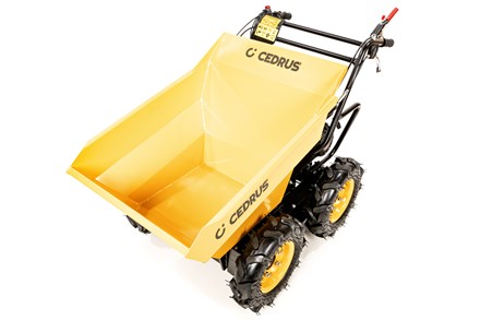 Transporter spalinowy Cedrus TR300 4x4 z silnikiem Loncin i terenowymi oponami