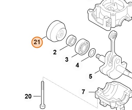 Koło urządzenia rozruchowego 4140 195 0601