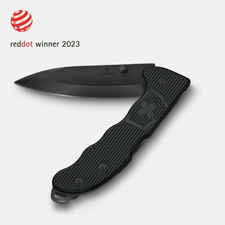 Scyzoryk Victorinox Evoke BS Alox z czarną rękojeścią i czarnym ostrzem, zwycięzca Red Dot 2023