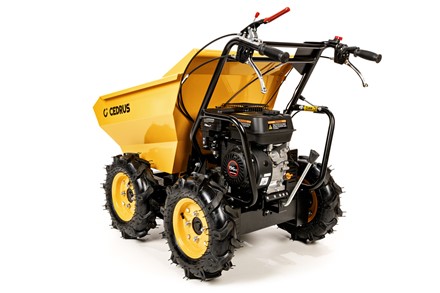 Transporter spalinowy Cedrus TR300 4x4 z silnikiem Loncin i terenowymi oponami