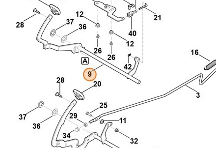 Pedał 6140 760 5700