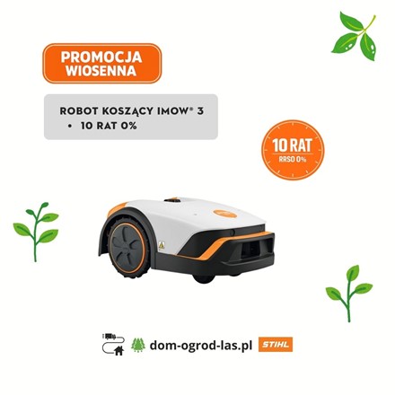 Robot koszący STIHL iMOW® 3 do trawników 500 m² – promocja wiosenna 10 rat 0%