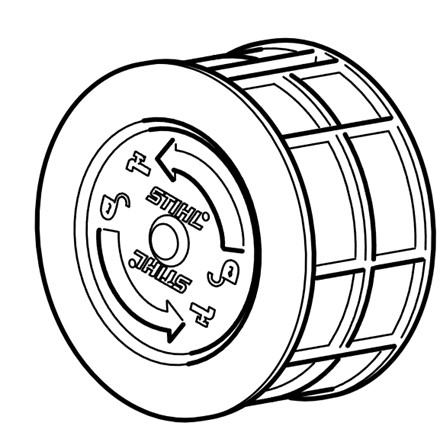 Oryginalny poliamidowy siatkowy filtr powietrza PA Stihl MS 462 zimowy OEM 1142 140 4401