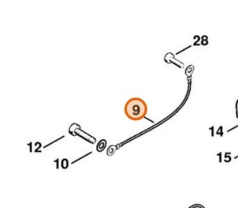 Przewód masowy 1123 440 2200