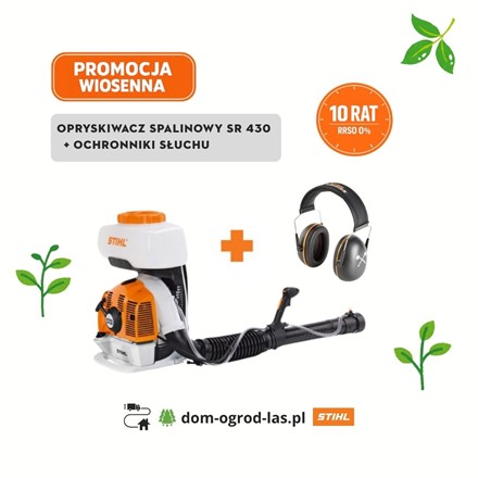 STIHL SR 430, opryskiwacz spalinowy STIHL, opryskiwacz plecakowy SR 430, opryskiwacz do sadu, opryskiwacz o dużym zasięgu, opryskiwanie drzew, sprzęt 