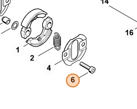 Śruba STIHL M6x25 9022 341 1350 wielowypustowa oryginalna część