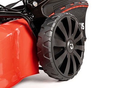 Kosiarka spalinowa z napędem CEDRUS KS53S-H z silnikiem Honda GCV200, stalową obudową 53 cm i koszem 65 litrów