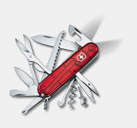 Scyzoryk Victorinox Huntsman Lite Czerwony Przezroczysty