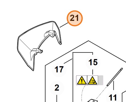 Oryginalny metalowy sworzeń rygiel mechanizmu blokady Stihl OEM WA41 706 0300