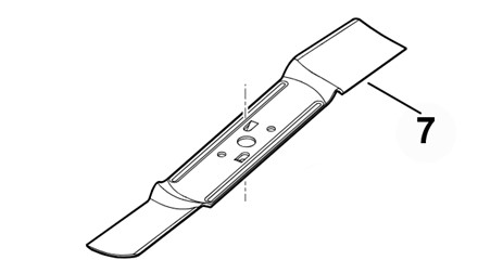 Nóż do kosiarki  41 cm STIHL części oryginalne  STIHL6338 702 0130