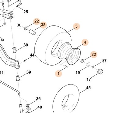 Koło kompl. 13" 6140 700 0400