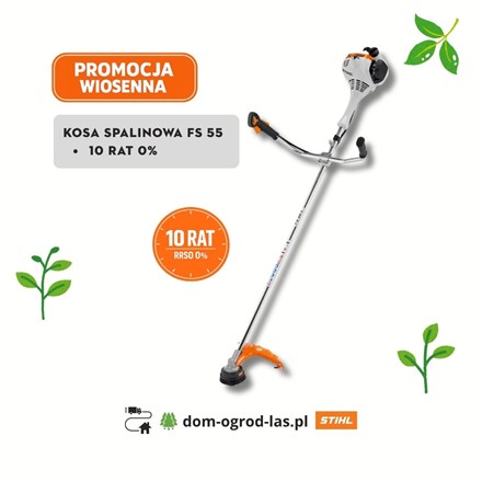 Kosa spalinowa STIHL FS 55 do większych trawników – promocja wiosenna 10 rat 0%