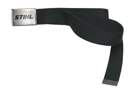 Czarny pasek CLASSIC STIHL z metalową klamrą i logo