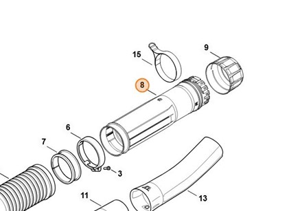 Rura dmuchawy 4282 700 1802