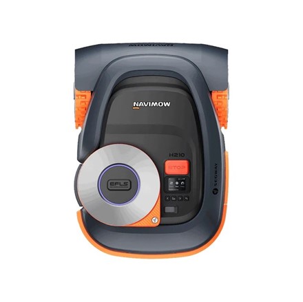 Robot koszący Segway Navimow H210E EU pracujący na dużym trawniku o powierzchni 1000 m² przy użyciu nawigacji EFLS™ LiDAR⁺.