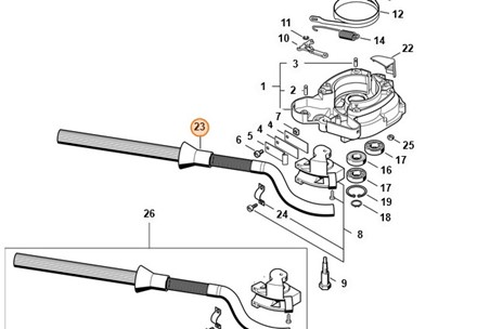 Dźwignia aktywizująca STIHL 4313 160 4800 do wiertnicy spalinowej – element sterujący