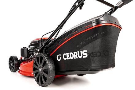 Kosiarka spalinowa z napędem CEDRUS KS53SV-E z elektrycznym rozruchem e-start i stalową obudową 53 cm