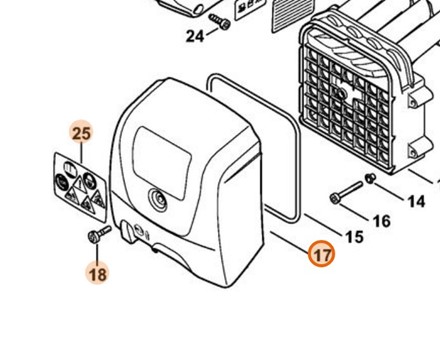 Pokrywa filtra TS 700 4224 140 1000