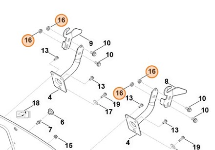 Nakrętka sześciokątna M10 9220 260 8506
