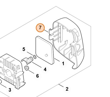 Pokrywa filtra 4140 141 0502