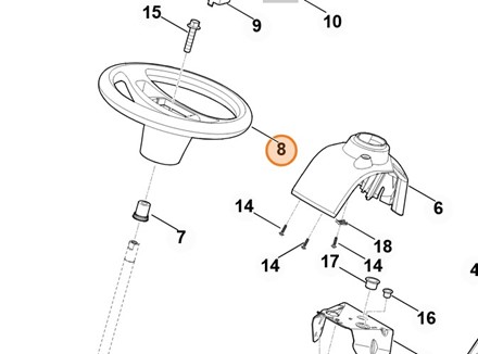 Koło kierownicy 6170 760 0200