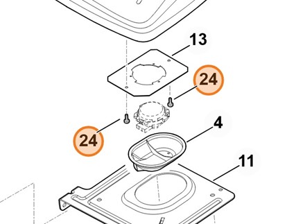 Śruba z łbem walcowym M6x16 9075 478 4610