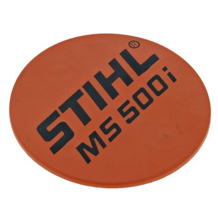 Oryginalna metalowa tabliczka znamionowa identyfikacyjna Stihl OEM 1147 967 1500 dedykowana do pilarki spalinowej Stihl MS 500i