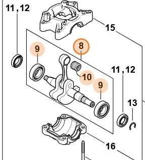 Wał korbowy 1148 030 0407