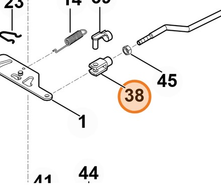 Głowica widlasta 8x16 9666 003 0220