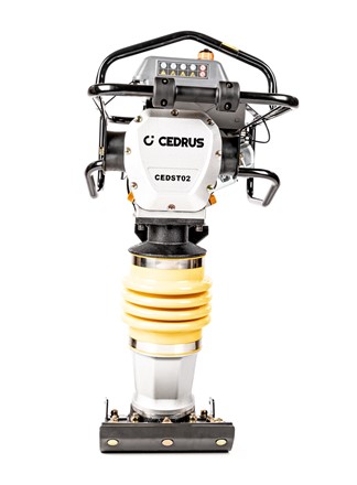 Stopa wibracyjna Cedrus ST02 skoczek z silnikiem Loncin i kołami transportowymi
