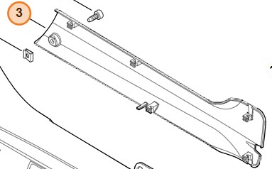 Oryginalna polimerowa osłona ochronna (deflektor) Stihl OEM 4147 791 4300 do kos spalinowych