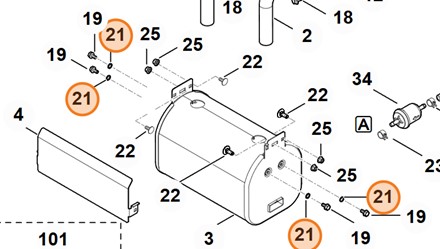 Oryginalna podkładka zębata Stihl 6.4 OEM 9330 630 0140 odporna na wibracje