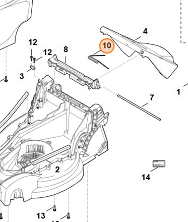 Oryginalna stalowa sprężyna mechanizmu Stihl o numerze katalogowym OEM 6311 708 0805 do kosiarek