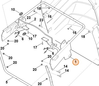 Rama Stihl 6140 700 3115 oryginalna część OEM do traktorka RT 4082