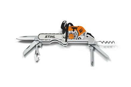 Scyzoryk STIHL w kształcie pilarki – multitool kieszonkowy