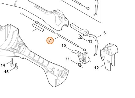 Cięgno sterowania główną przepustnicą 4140 1801105