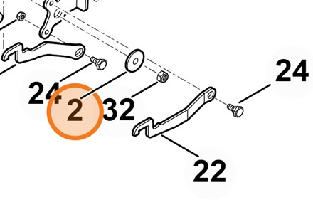 Oryginalna stalowa podkładka płaska Stihl OEM 6170 162 8900 do traktorów ogrodowych serii MT i RT