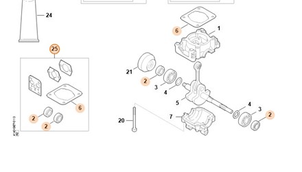 Zestaw uszczelek 4140 007 1600