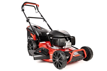  Kosiarka spalinowa z napędem CEDRUS KS56S-H z silnikiem Honda GCV200, stalową obudową 56 cm i koszem 65 litrów
