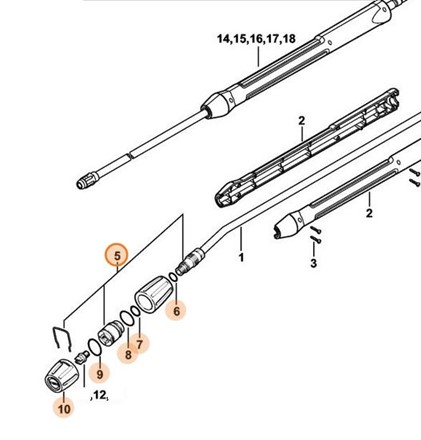 Głowica natryskowa Dysza Zawykła RE 282 PLUS 49255003811