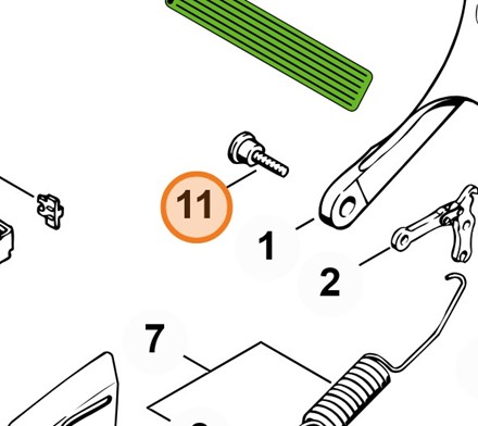 Śruba M4 Stihl 0000 790 6100 oryginalna część do pilarki 026 MS260