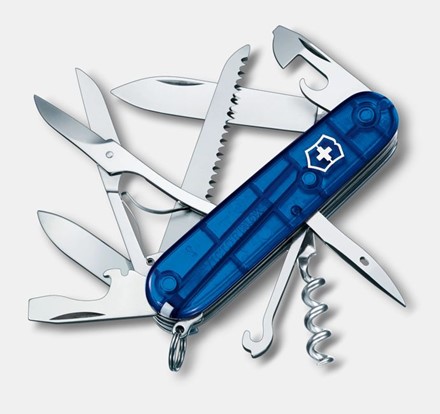 Scyzoryk Victorinox Huntsman w kolorze Niebieskim Przezroczytym