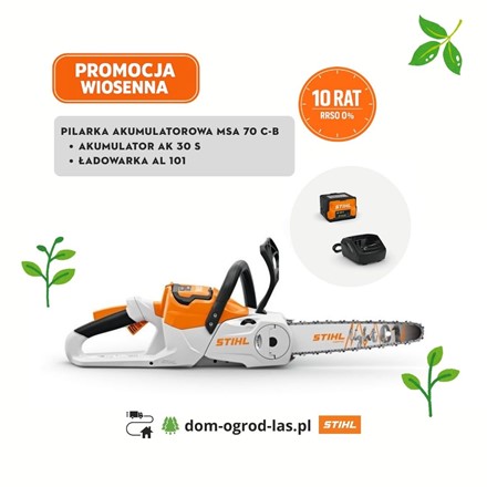 Pilarka akumulatorowa STIHL MSA 70 C-B z akumulatorem AK 30 S i ładowarką AL 101