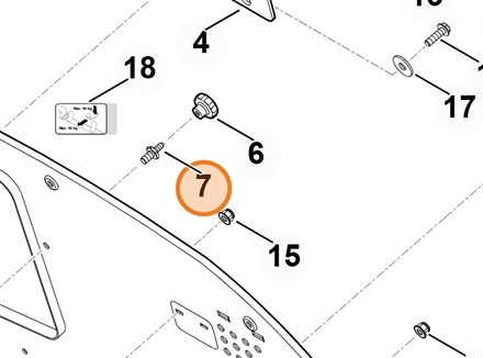 Sworzeń zabezpieczający 6170 763 2310