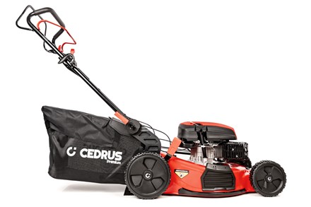 Kosiarka spalinowa z napędem CEDRUS Premium CEDLP53S z silnikiem Y196V OHV, stalową obudową 53 cm i dużym koszem 75 litrów