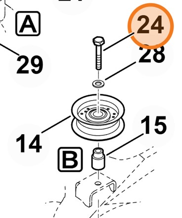 Oryginalna śruba z łbem sześciokątnym M10x60 Stihl OEM 9008 319 2480 do myjek ciśnieniowych i traktorków ogrodowych
